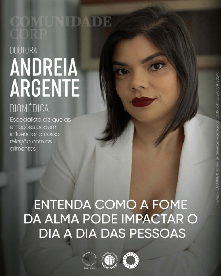 A biomédica e nutricionista Andreia Argente explica a relação da comida com a fome de alma e como ela pode impactar na vida das pessoas