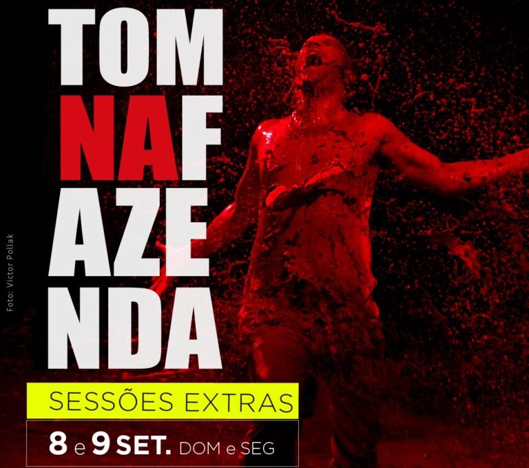 Aberta duas sessões extras do Espetáculo Tom na Fazenda