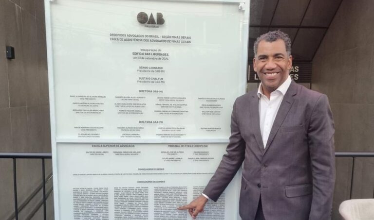 Duas vezes eleito advogado do ano, Luciano Salles representa Uberlândia em inauguração da nova sede da OAB-MG