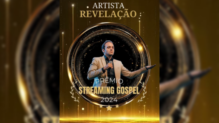 Edu Silvera é o grande vencedor do Prêmio Streaming Gospel 2024 na categoria Cantor Revelação