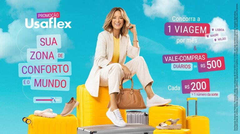 Usaflex vai sortear viagens para Europa e vale-compras