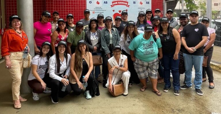 Sicoob Creditril reúne cooperados e voluntários para doarem sangue em Uberlândia-MG