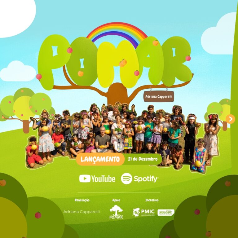 Adriana Capparelli lança EP “Pomar” com músicas infantis criadas na Comunidade Educativa Pomar