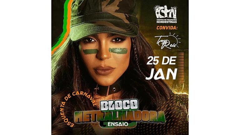 Tays Reis faz bloco pré-Carnaval em São Paulo dia 25 de janeiro