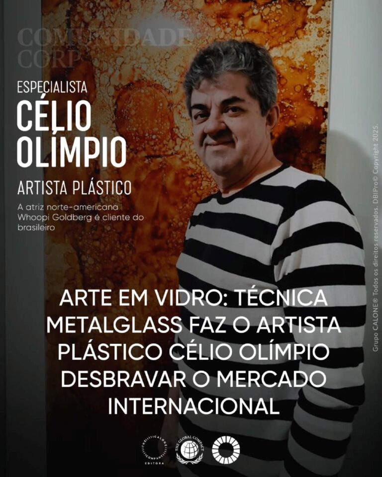 Célio Olímpio, artista plástico de destaque internacional, conta a sua trajetória de sucesso
