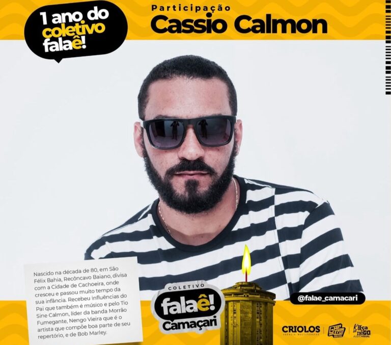 Em Arembepe, Cassio Calmon, se apresenta no aniversário de um ano do coletivo, “Falaê Camaçari”