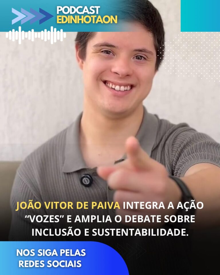 João Vitor de Paiva participa da ação “Vozes” e amplia debate sobre inclusão e sustentabilidade