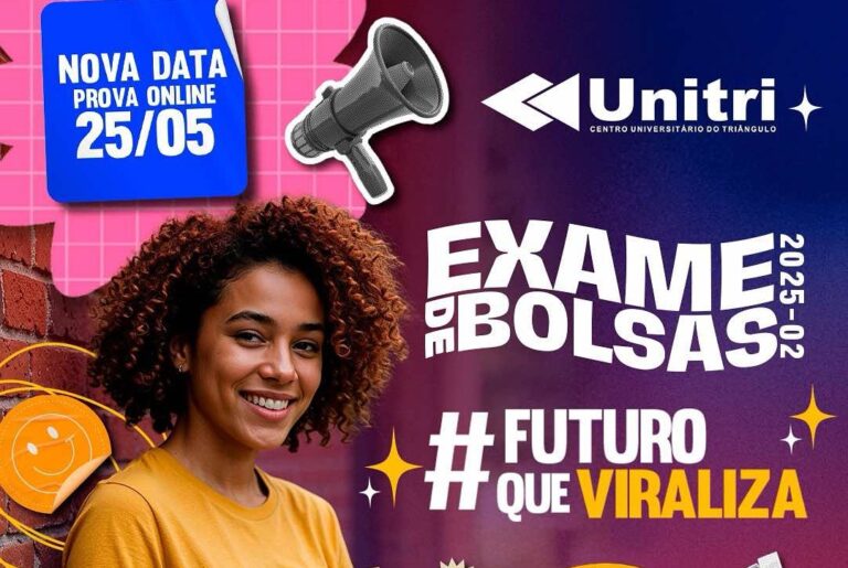 Invista no seu futuro: Exame de Bolsas UNITRI com inscrições abertas para prova on-line no mês de Maio