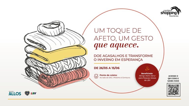 Center Shopping promove campanha de arrecadação de agasalhos para instituição de apoio a idosos