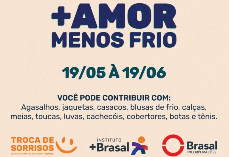 Brasal promove campanha de arrecadação de agasalhos e cobertores em prol da Casa Santa Gemma