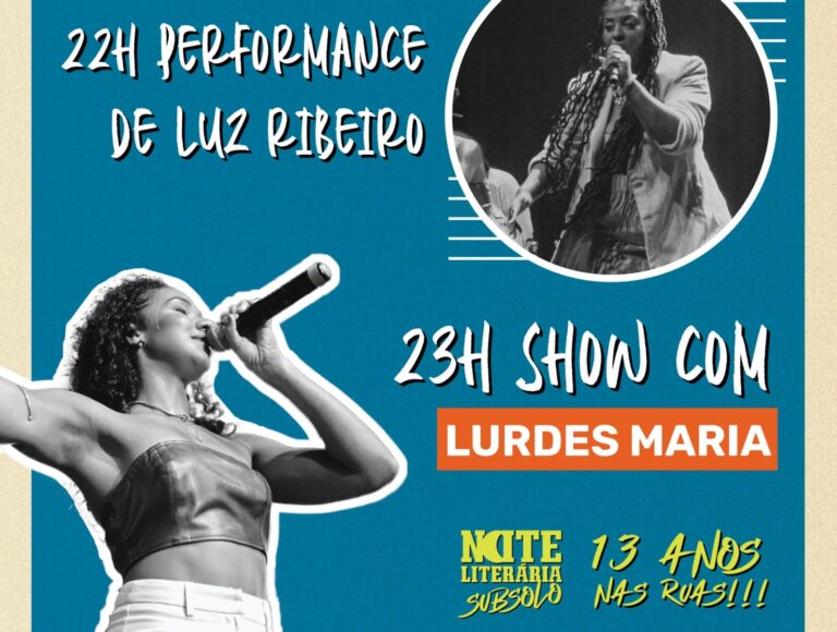 A voz do morro vai ecoar forte e alto com Luz Ribeiro na próxima edição da Noite Literária