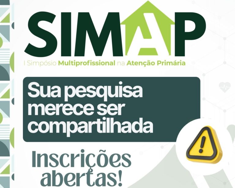 Profissionais e estudantes da saúde podem inscrever trabalhos para o I Simpósio Multiprofissional na Atenção Primária