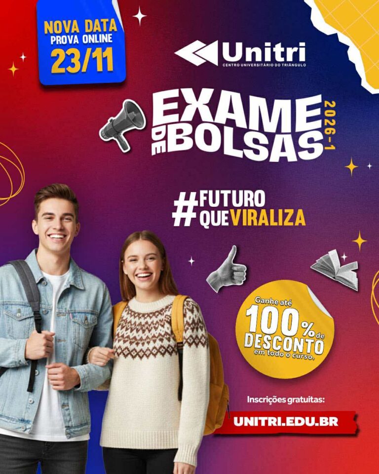 Exame de Bolsas Unitri será realizado neste domingo
