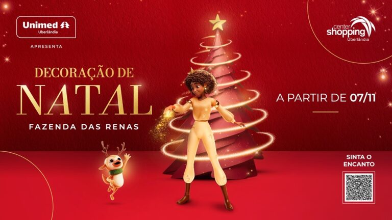 Center Shopping Uberlândia inaugura a decoração de Natal “Fazenda das Renas” nesta sexta-feira (07)