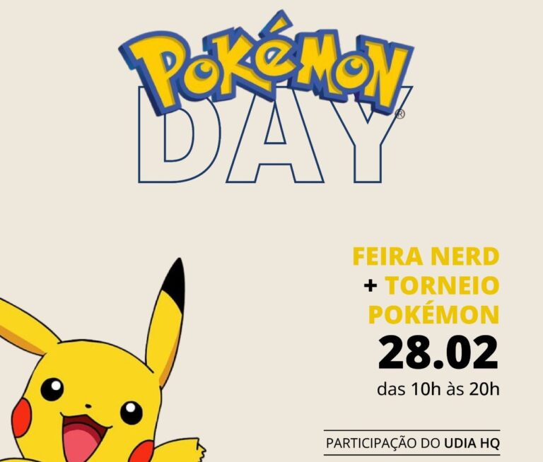 Pokémon Day no Pátio Sabiá celebra 30 anos da franquia com feira geek e atividades para todas as idades
