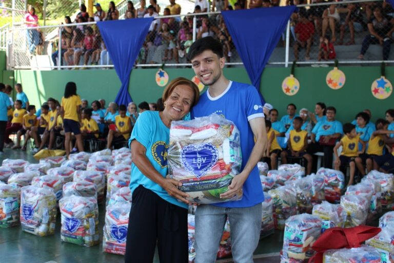 LBV alcançou a marca de 44.500 cestas entregues a famílias no Natal de 2025
