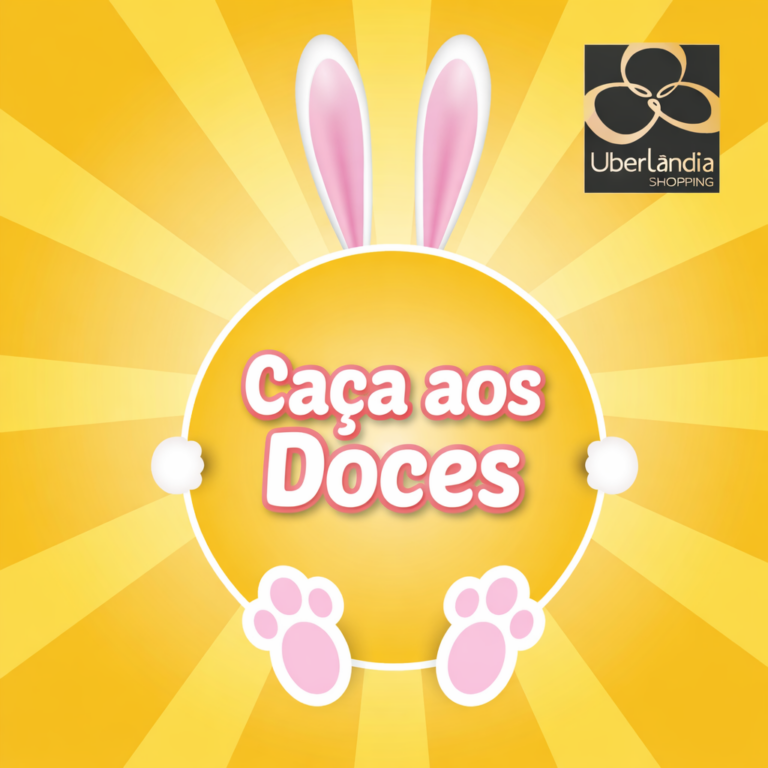 Páscoa tem Caça aos Doces e encontro com Moo no Uberlândia Shopping