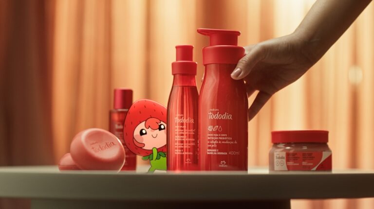 O morango como você nunca sentiu: Natura apresenta nova linha Tododia Morango e Baunilha Dourada