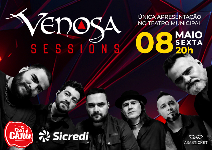 Venosa Sessions celebra a essência do rock em uma experiência intimista e acessível no Teatro Municipal