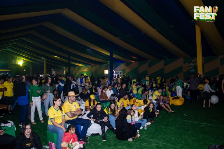 Com entrada franca, FanFest Araguari exibe próximo jogo do Brasil no Palácio dos Ferroviários