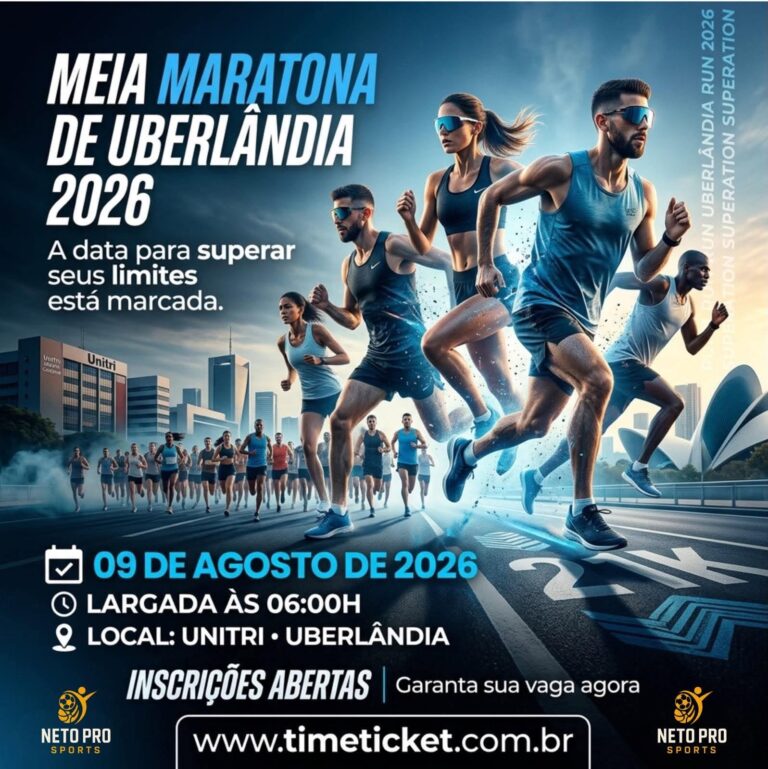 Meia Maratona de Uberlândia promete reunir cerca de 2 mil atletas e consolidar cidade como referência no esporte