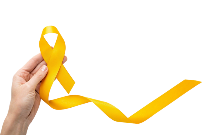 view-yellow-ribbon-with-human-hand